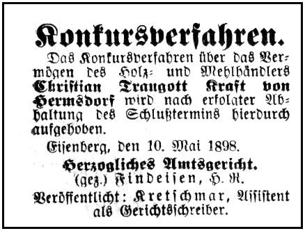 1898-05-10 Hdf Konkurs Kraft